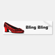 rote Pantoffel, Bling Bling Autosticker