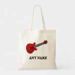 Rote Rockin Gitarre Leinentasche