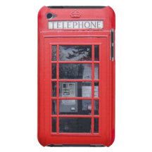 Rote Telefonzelle Londons Barely There iPod Etuis