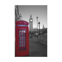 Rote Telefonzelle Londons Gespannte Galerie Drucke
