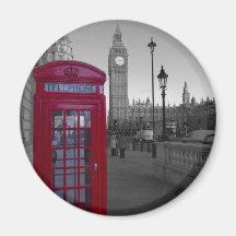 Rote Telefonzelle Londons Magnete