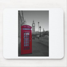 Rote Telefonzelle Londons Mauspads