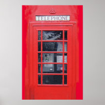 Rote Telefonzelle Londons Posterdrucke