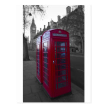 Rote Telefonzelle Londons Postkarten