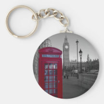 Rote Telefonzelle Londons Schlüsselanhänger