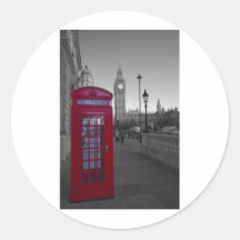 Rote Telefonzelle Londons Sticker