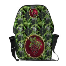 Rote Trauben Kuriertasche