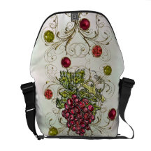 Rote Trauben Kuriertasche