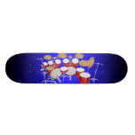 Rote Trommel-Ausrüstungs-Illustration: Kundenspezi Personalisierte Skatedecks