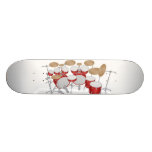 Rote Trommel-Ausrüstungs-Illustration: Kundenspezi Personalisierte Skateboarddecks