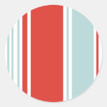 Rote und blaue Streifen Stickers