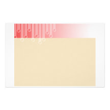 Rote und Sahnetropfen stationär Individuelles Druckpapier
