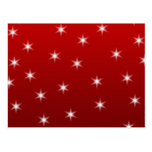 Rote und weiße Sternchen-Vereinbarung Postkarte