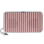 Rote und weiße Streifen Notebook Speaker