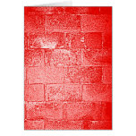 Rote Wand. Digital Art. Grußkarte