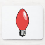 Rote Weihnachtsbaum-Birne Mousepad