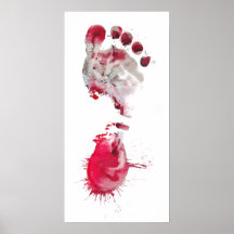 Roter Abdruck Posterdrucke