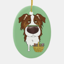 Roter australischer Schäfer - Ostern-Knochen-Jagd? Weihnachtsornament