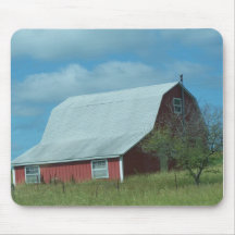 Roter Barn&Small Baum, Mousepad