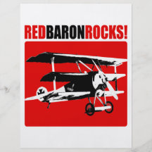Roter Baron Rocks! Bedruckte Flyer