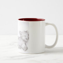 roter Becher Kaffee Haferl