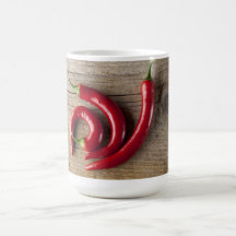 Roter Chili-Pfeffer Kaffeehaferl