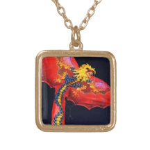 Roter Drache-Drachen Personalisierter Schmuck