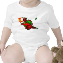 Roter Drache und Libelle Shirt
