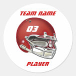 Roter Football-Helm-Aufkleber