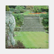 Roter formaler Garten - Arabis, Aubretia, Wallflow Magnete