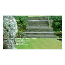 Roter formaler Garten - Arabis, Aubretia, Wallflow Visitenkarten