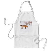 Roter Fox Schürze