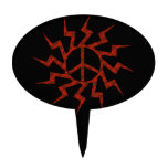 Roter Friedenszeichen-Stern