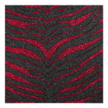 Roter Glitterzebra-Druck Photos