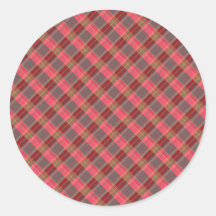 roter karierter Aufkleber 2
