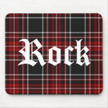 Roter karierter Felsen - Mousepad
