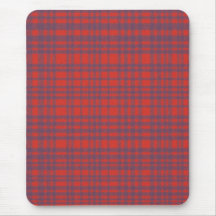 Roter karierter Flanell Mauspads