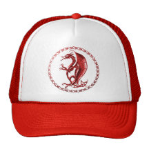 Roter keltischer Drache-Hut Netzmützen
