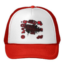 Roter Logo-Hut Baseball Kappen