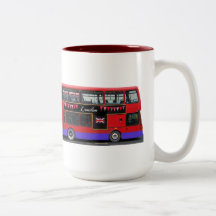 Roter London-Bus-Doppeldecker Kaffee Tasse
