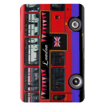 Roter London-Bus-Doppeldecker Magnete