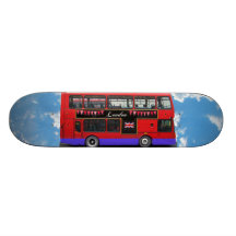 Roter London-Bus-Doppeldecker Individuelle Skatedecks