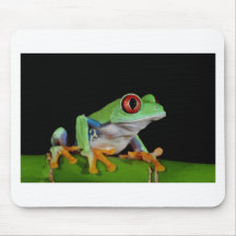 roter mit Augen Baumfrosch Mousepad
