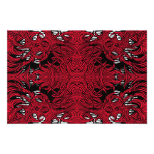 roter Monsterfotodruck