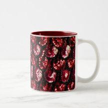 Roter Paillette-Becher Teetassen