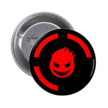 Roter Ring des Todes Anstecknadelbuttons