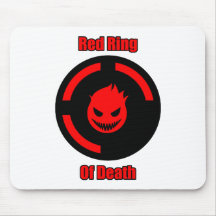 Roter Ring des Todes Mousepad