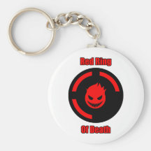 Roter Ring des Todes Schlüsselanhänger