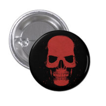 Roter Schädel-Knopf Buttons