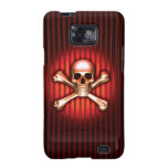 Roter Schädel-Samsung-Galaxie-Kasten Galaxy S2 Hüllen
